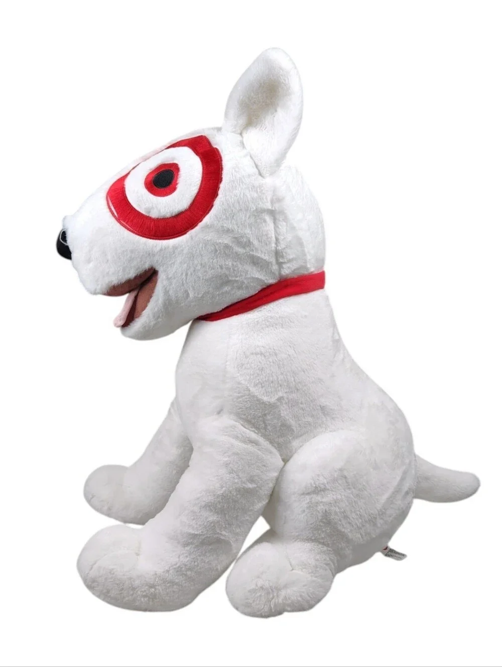 Target Bullseye Dog Jumbo 24” Plush Limited Edition White Red Mascot